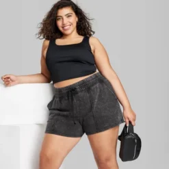 Women's High-Rise Fleece Shorts - Wild Fable™ -Women Clothing Sale GUEST c2e4da47 8d9e 4ffa 8b65 98dc64cce651