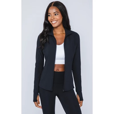 Yogalcious Womens Polarlux Fleece Lined Full Zip Perfomance Jacket 1 Yogalcious Womens Polarlux Fleece Lined Full Zip Perfomance Jacket