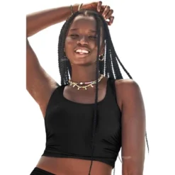 Swimsuits For All Women’s Plus Size Cropped Racerback Tankini Top -Women Clothing Sale GUEST c5d35f69 7441 435e 9b59 b85d7e1667ca