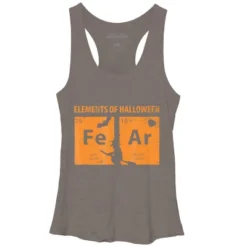 Women's Design By Humans Elements Of Halloween Tee (FeAr) Periodically By Luckyst Racerback Tank Top -Women Clothing Sale GUEST c7c696d3 815c 4715 83aa 87e96af47ae1