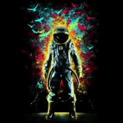 Women's Design By Humans Subconscious Inner Space By Alchemist Racerback Tank Top