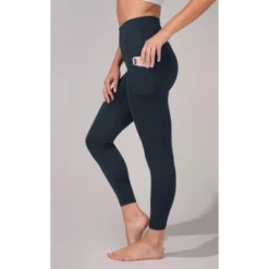 Yogalicious Womens Lux Elastic Free High Waist Side Pocket 7/8 Ankle Legging -Women Clothing Sale GUEST c8933415 737e 451c b157 bd24d8304492