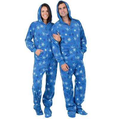Footed Pajamas - Its A Snow Day Adult Hoodie Fleece Onesie 4 Footed Pajamas - Its A Snow Day Adult Hoodie Fleece Onesie - Image 4