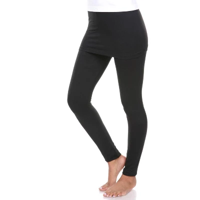 Women's Skirted Leggings - White Mark 1 Women's Skirted Leggings - White Mark