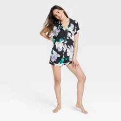 Women's Beautifully Soft Short Sleeve Notch Collar Top And Shorts Pajama Set - Stars Above™ -Women Clothing Sale GUEST cd0197d3 fb3a 47a3 9e64 f021ac8fdae8