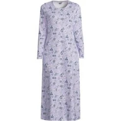 Lands' End Women's Cotton Long Sleeve Midcalf Nightgown -Women Clothing Sale GUEST cd404bae 137e 4195 aed7 2cec1c4a82f8
