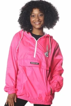 Members Only Women's Pink Looney Tunes Popover Windbreaker Jacket -Women Clothing Sale GUEST cdb57f4c ceb9 4027 979a 1744140e3952