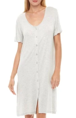 Women's Soft Knit Night Shirt, Short Sleeve Button Down Nightgown V-Neck Pajama Top -Women Clothing Sale GUEST ce53fe3f 91da 4b44 bd0b 21051553f395