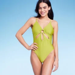 Women's Ring Front Cut Out One Piece Swimsuit - Wild Fable™ Green 11 Women's Ring Front Cut Out One Piece Swimsuit - Wild Fable™ Green -Women Clothing Sale GUEST ce6bc5e4 5379 4dd2 82b5 d69ed62927f3