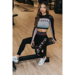 FRIENDS Warner Bros Womens Leggings For Active Cosplay - Workout, Yoga, Gym, Running, Casual Wear Black By MAXXIM -Women Clothing Sale GUEST d210e000 4bd7 4613 a12f 8ced323d2858