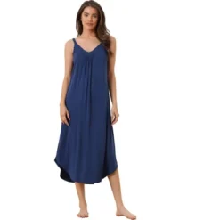 Allegra K Women's V Neck Soft Cami Nightdress Lounge Nightgowns -Women Clothing Sale GUEST d25093d1 8ab8 411f aaab ea6ebb0eb7f1
