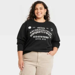 Hasbro Women's Halloween Ouija Board Graphic Sweatshirt - Black -Women Clothing Sale GUEST d30be363 aa87 4b14 8b6a c11147bc87cc