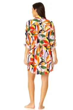 Anne Cole - Women's Button Down Shirt Swimsuit Cover Up -Women Clothing Sale GUEST d3ec541a 0c79 4f01 9622 e3c38da3c9c1