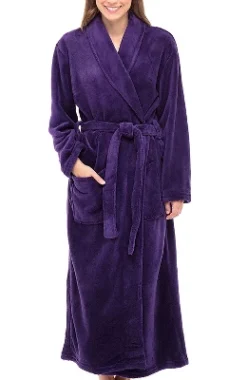 Women's Warm Fleece Winter Robe, Long Soft Plush Bathrobe -Women Clothing Sale GUEST d4373692 3fb5 4ce0 b91d 513758a8b236