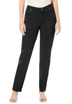 Jessica London Women’s Plus Size Petite Classic Cotton Denim Straight Jeans -Women Clothing Sale GUEST d4b63f6f 3a28 4b99 8ada a9013aa4251a