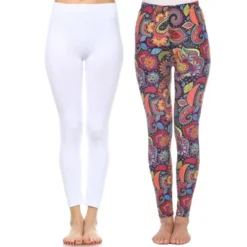 Women's Pack Of 2 Leggings - One Size Fits Most - White Mark -Women Clothing Sale GUEST d4ead7b4 e4db 494b 9c7f 0a006566d7e4