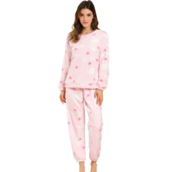 Allegra K Women Winter Flannel Pajama Sets Cute Printed Long Sleeve Nightwear Top And Pants Loungewear Soft Sleepwears -Women Clothing Sale GUEST d5d1ce57 1e92 44a3 8a0f a9713eb53a99