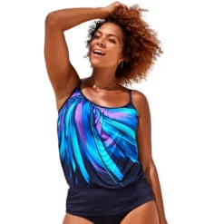 Swimsuits For All Women’s Plus Size Lightweight Blouson Tankini Top -Women Clothing Sale GUEST d62bbc8d 6df3 4af3 916c fbc02e7fd476