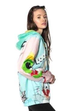 Members Only Women's Looney Tunes Colorblock Windbreaker Jacket -Women Clothing Sale GUEST d65760a6 4f04 4ab8 a4a6 355ad61d8626