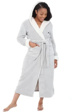 Women's Warm Winter Robe, Plush Fleece Full Length Long Hooded Bathrobe -Women Clothing Sale GUEST d740cac5 9d30 4c5d 855f 734a36678541