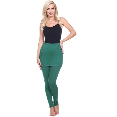 Women's Skirted Leggings - White Mark 10 Women's Skirted Leggings - White Mark - Image 10