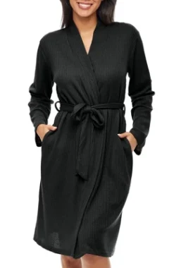 Women's Soft Ribbed Waffle Rib Knit Wrap Robe With Pockets, Lightweight Bathrobe -Women Clothing Sale GUEST d7dc8d17 0e9f 437d b555 a533470d4a5f