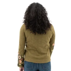 Aventura Clothing Women's Juliana Long Sleeve Round Neck Henley Shirt