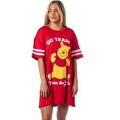 Winnie-the-Pooh Women's Go Team Shirt Pajama Dorm Sleep Shirt Nightgown Red -Women Clothing Sale GUEST db1062c8 310d 4f84 821d 738e3f7f47b9