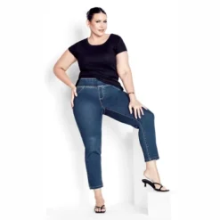 Women's Plus Size Butter Denim Pull On Jean Mid Wash - Petite | AVENUE -Women Clothing Sale GUEST dbabbe42 eeb2 40dc ad26 1ad9a95bc0f3