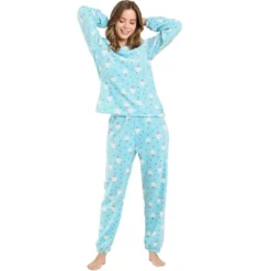 Allegra K Women Winter Flannel Pajama Sets Cute Printed Long Sleeve Nightwear Top And Pants Loungewear Soft Sleepwears -Women Clothing Sale GUEST dfd62cb3 2db9 4336 bccb 41c004ab7ae6