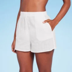 Women's Pull-On Cover Up Shorts - Shade & Shore™ Off-White 7 Women's Pull-On Cover Up Shorts - Shade & Shore™ Off-White -Women Clothing Sale GUEST e23a87e8 e41b 4ef1 b52c 5d1ed8bd5c1b