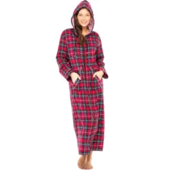 Women's Cotton Flannel Nightgown, Long Hooded Night Dress -Women Clothing Sale GUEST e3f9458f 043c 4f8c a63c dfba157cddb8