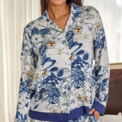 Women's Pajamas Lounge Set, Long Sleeve Top And Pants With Pockets, Viscose Pjs Floral Flowers -Women Clothing Sale GUEST e54ced08 2634 4761 a451 9e9694da0512