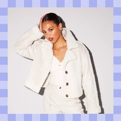 Women's Faux Shearling Jacket - Wild Fable™ 1 Women's Faux Shearling Jacket - Wild Fable™