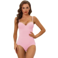 Allegra K Women's Adjustable Straps Tummy Control Shaping Mesh Leotard With Bra -Women Clothing Sale GUEST e69a4ca7 007f 447b b68a 343a3f2ac8fa