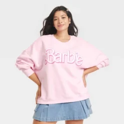 Women's Barbie Logo Graphic Sweatshirt - Pink -Women Clothing Sale GUEST e6b834c1 84c7 4080 83e2 2875f07d9661