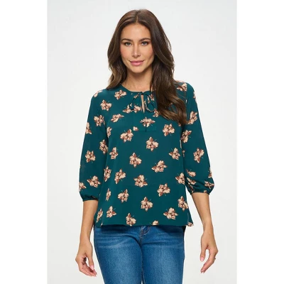 WEST K Women's Sophia Three Quarter Sleeve Blouse 6 WEST K Women's Sophia Three Quarter Sleeve Blouse - Image 6