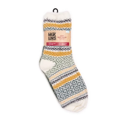 MUK LUKS Women's Pair Pack Fuzzy Crew Fall 2 MUK LUKS Women's Pair Pack Fuzzy Crew Fall - Image 2