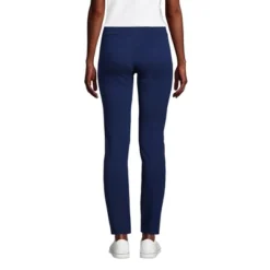 Lands' End Women's Starfish Mid Rise Slim Leg Elastic Waist Pull On Pants