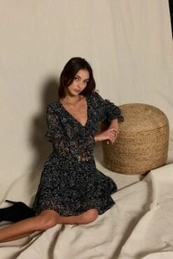 WEST K Women's Chloe Long Sleeve Peasant Dress -Women Clothing Sale GUEST e9578bd2 62d5 430a 9577 8e9686217f61