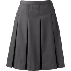 Lands' End Lands' End School Uniform Women's Poly-Cotton Box Pleat Skirt Top Of Knee -Women Clothing Sale GUEST e9c13d01 a375 4994 816a edb723030d52