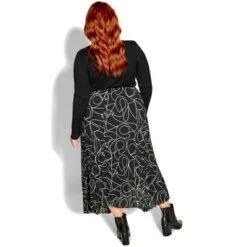 Women's Plus Size Mia Skirt - Black | CITY CHIC