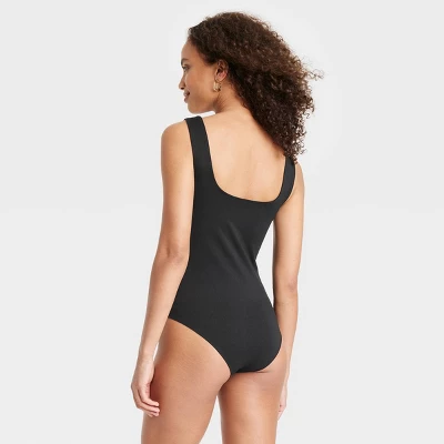 Women's Square Neck Sleeveless Bodysuit - A New Day™