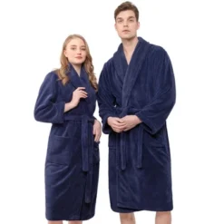 American Soft Linen Warm Fleece Bathrobe, Mens And Womens Adult Robes For Your Bathroom, Shawl Collar Robes -Women Clothing Sale GUEST ed2d6098 db1f 4870 a06f 700afa64a03b