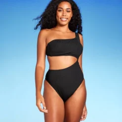 Women's Ribbed One Shoulder Cut Out One Piece Swimsuit - Shade & Shore™ 12 Women's Ribbed One Shoulder Cut Out One Piece Swimsuit - Shade & Shore™ -Women Clothing Sale GUEST ed5c180b b58f 4109 a70c dac977ce4876