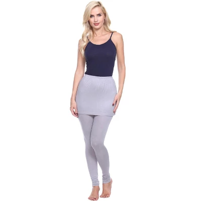 Women's Skirted Leggings - White Mark 12 Women's Skirted Leggings - White Mark - Image 12