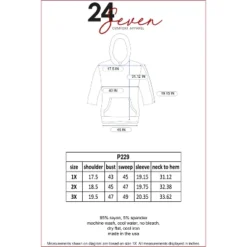 24seven Comfort Apparel Womens Plus Size Trendy Oversized Fashion Hoodie Top -Women Clothing Sale GUEST eda86eb9 e7e4 4231 8181 ad61d041b8c2