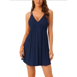 Cheibear Women's Sleeveless Nightgowns Sleepwear Chemises Lingerie V Neck Pajama Dress 19 Cheibear Women's Sleeveless Nightgowns Sleepwear Chemises Lingerie V Neck Pajama Dress -Women Clothing Sale GUEST edba1c27 42f1 48cf 941b d3ae5ecf4d40