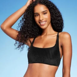 Women's Velour Ribbed Bralette Bikini Top - Shade & Shore™ Black -Women Clothing Sale GUEST ee35fe9c 6353 4e7a a859 bef1d409d521