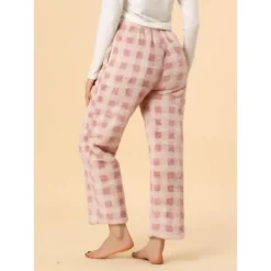 Allegra K Women's Plaid Fleece Pajama Winter Thick Warm Loungewear Home Pants -Women Clothing Sale GUEST eeb602c0 5c61 4af4 8b8b 00df34eb1bd6